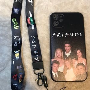 Friends lanyard and iphone 11 or 11 pro case.